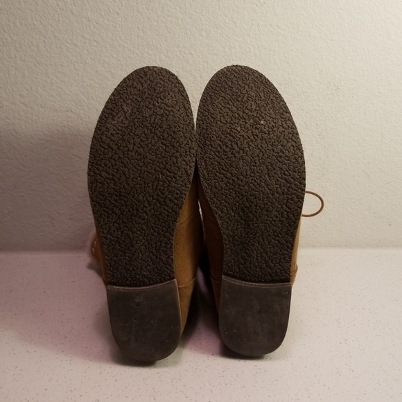 The Sak Josie suade tobacco short flat boots - Picture 5 of 8